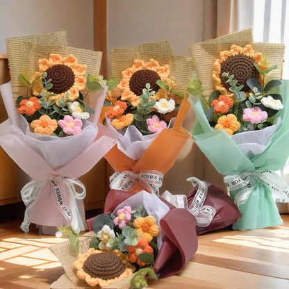 Bouquet de fleurs au crochet