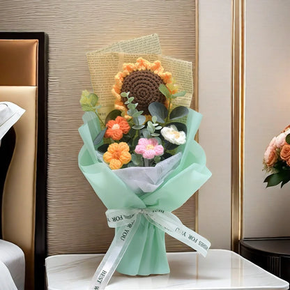 Bouquet de fleurs au crochet